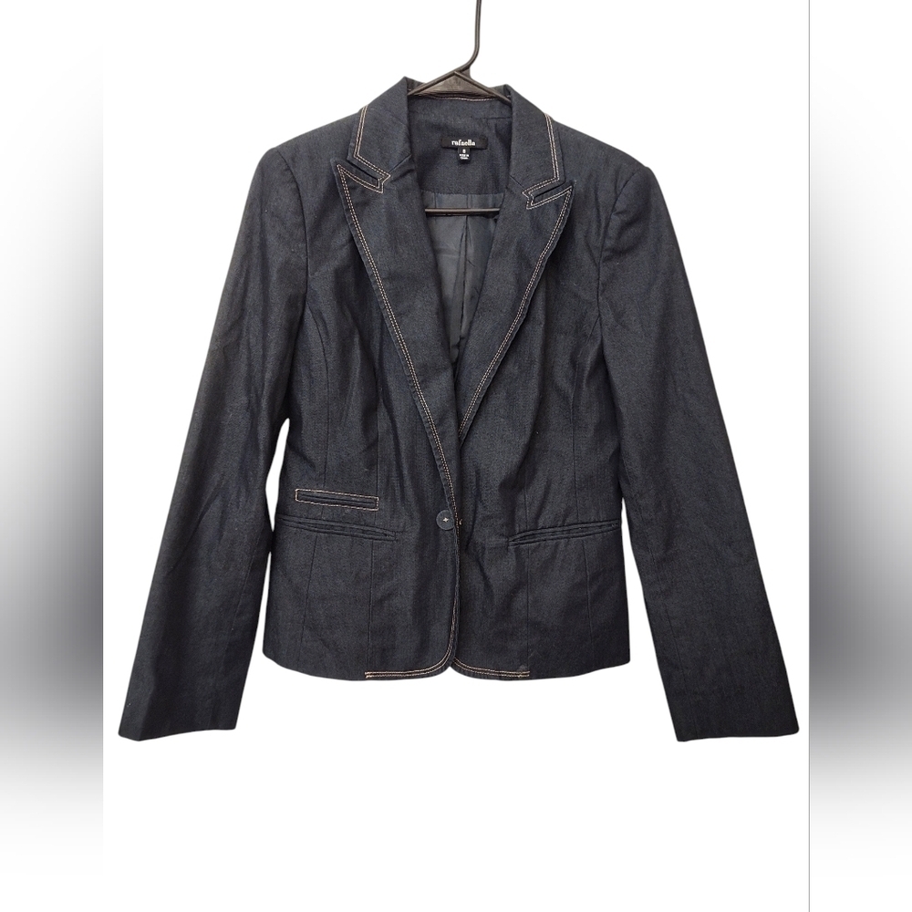 Rafaela Dark Blue Dress Denim Blaser, 8